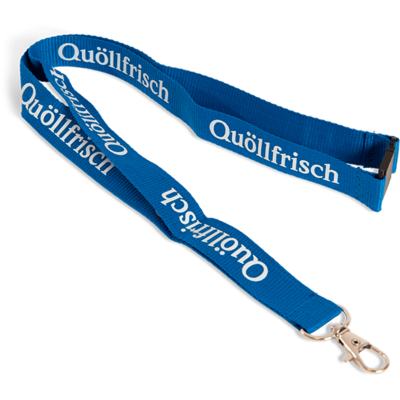 Lanyard Quöllfrisch blau