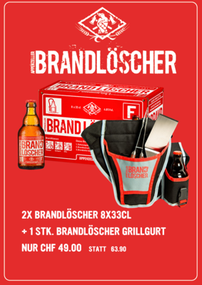 BrandLöscher 2x8er-Pack und Grillgurt-Set