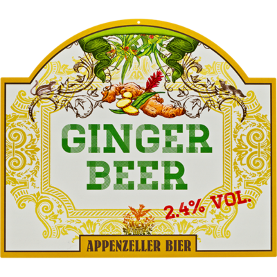 Blech-Schild Ginger Beer