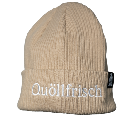 Strickmütze sand - Quöllschick