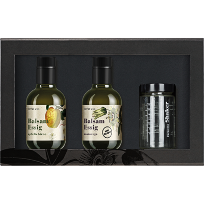 Geschenkset Nr.4 (Je 1 x CréaCeto Balsam-Essig 25cl  Apfel