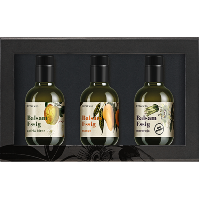 Geschenkset Nr.2 (Je 1 x CréaCeto Balsam-Essig 25cl Apfel