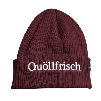 Strickmütze burgundy - Quöllschick