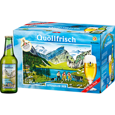 Quöllfrisch hell Einweg (15x33cl)