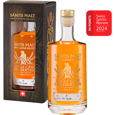 Säntis Malt Single Cask Exploration - Vin Santo Cask Nr. 1470 - 50.4%Vol. - 7 Jahre  (50cl)